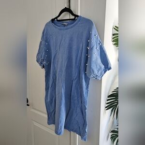 Zara Light Blue Long Top